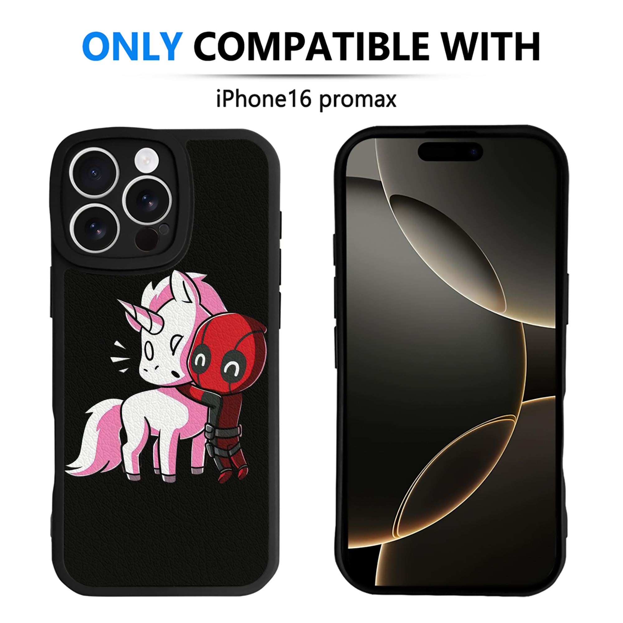 （画像用） Deadpool デッドプール 【iPhone 16シリーズ対応】シリコンスマホケース（レザー調） 材質：シリコン